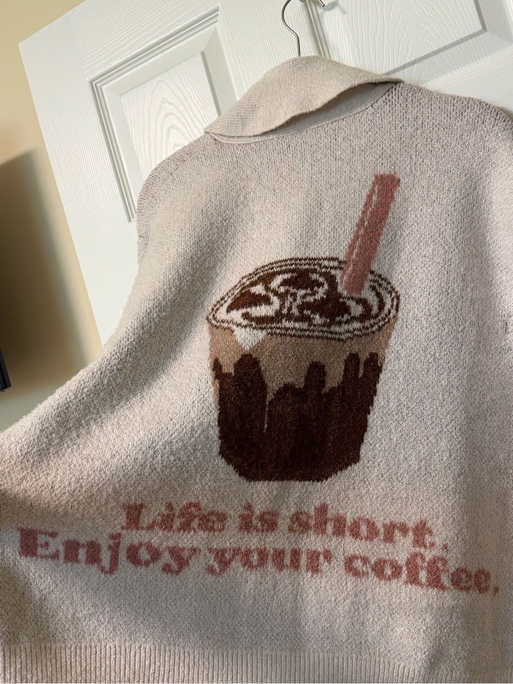 Womens Coffee Cardigan by Vici Sz M/L - Picture 2 of 5